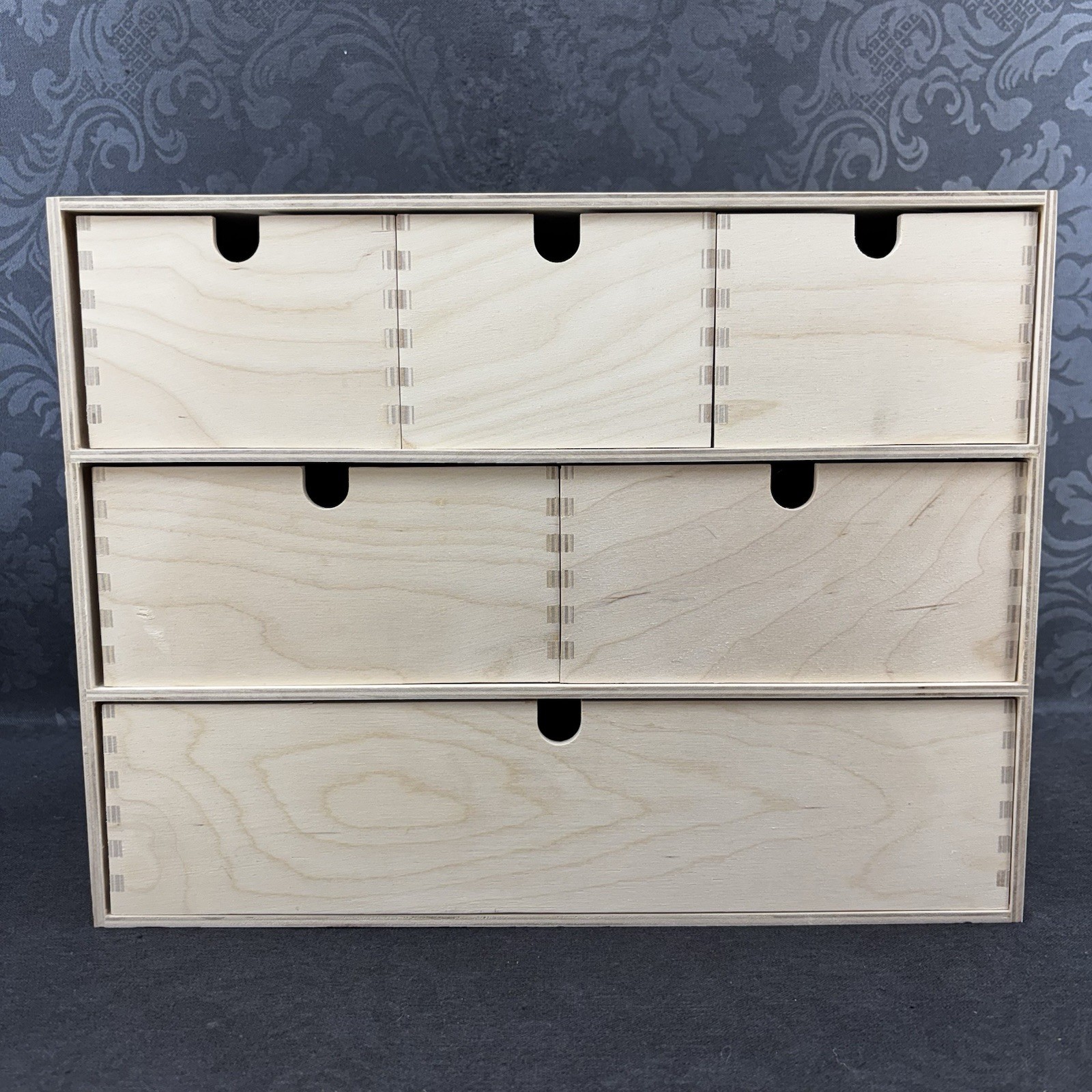 NEW IKEA Moppe Birch Plywood Storage Drawers Mini Chest Caninet Jewelry Box Wood