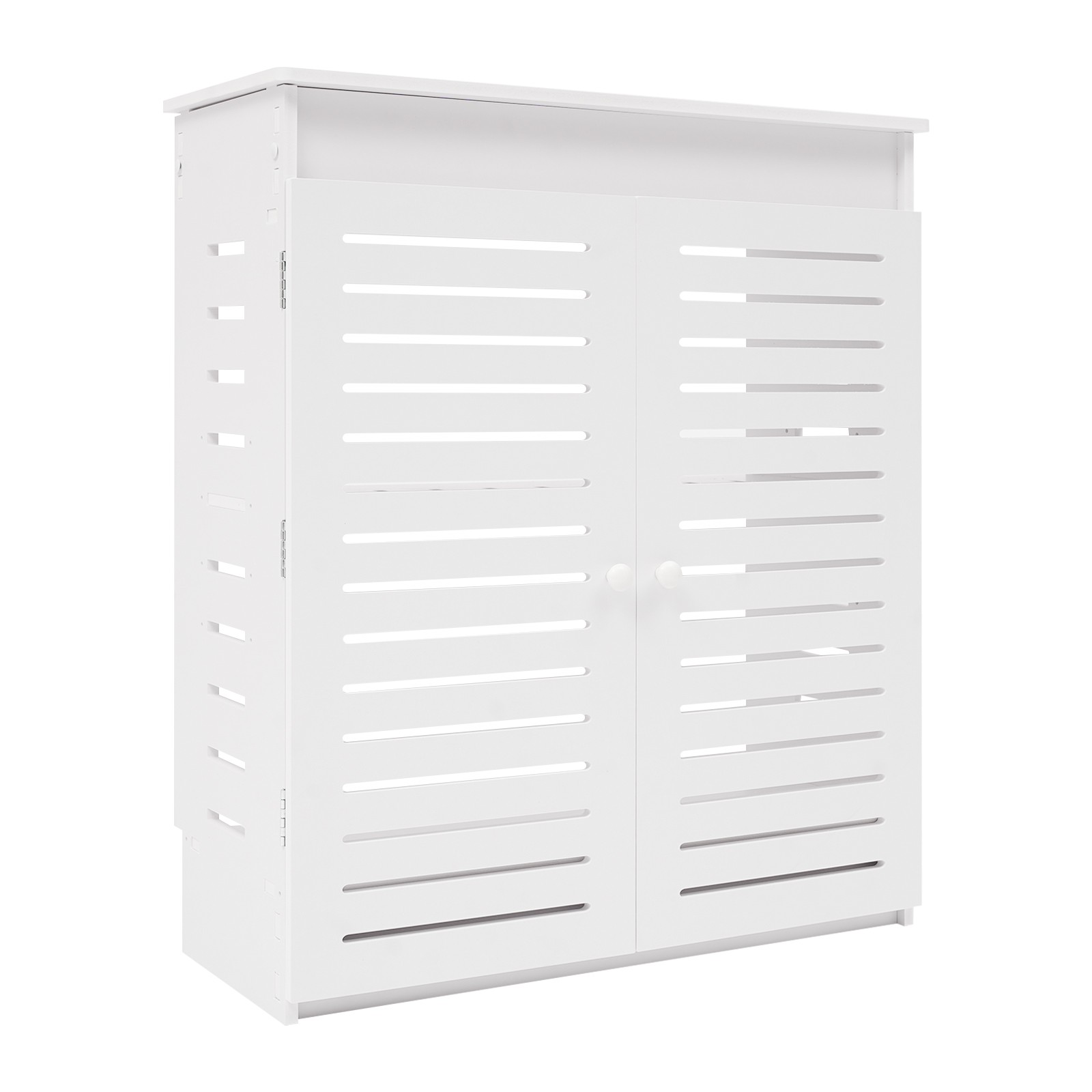 PVC Wifi Router Storage Cabinet Storage Assistant 2-Tier Storage OrganizerUS