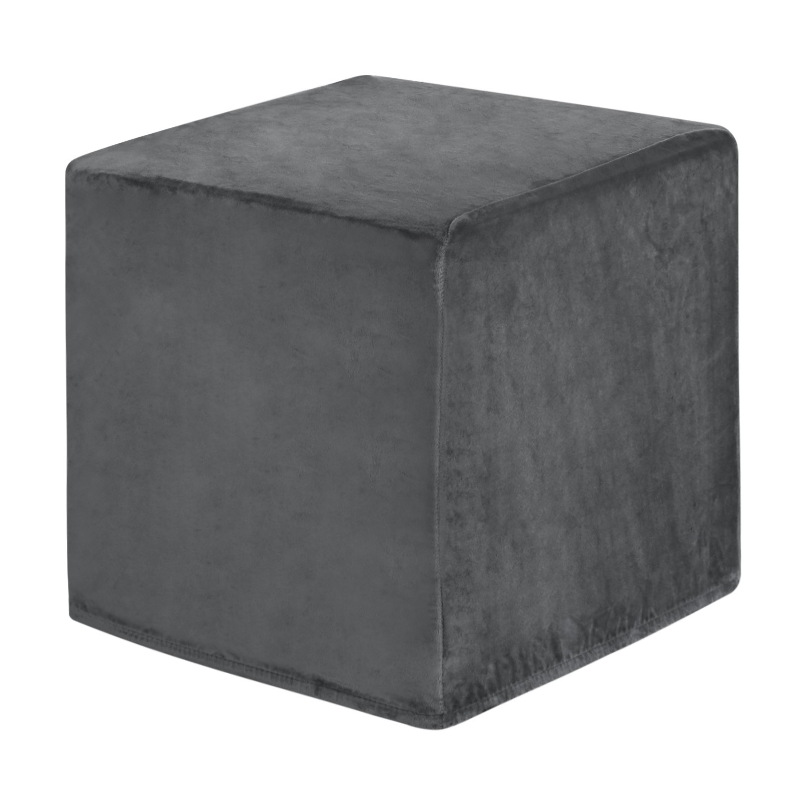 1-Pack 13″x13″x15″ Stretch Square Ottoman covers Footstool Protector Dark Gray