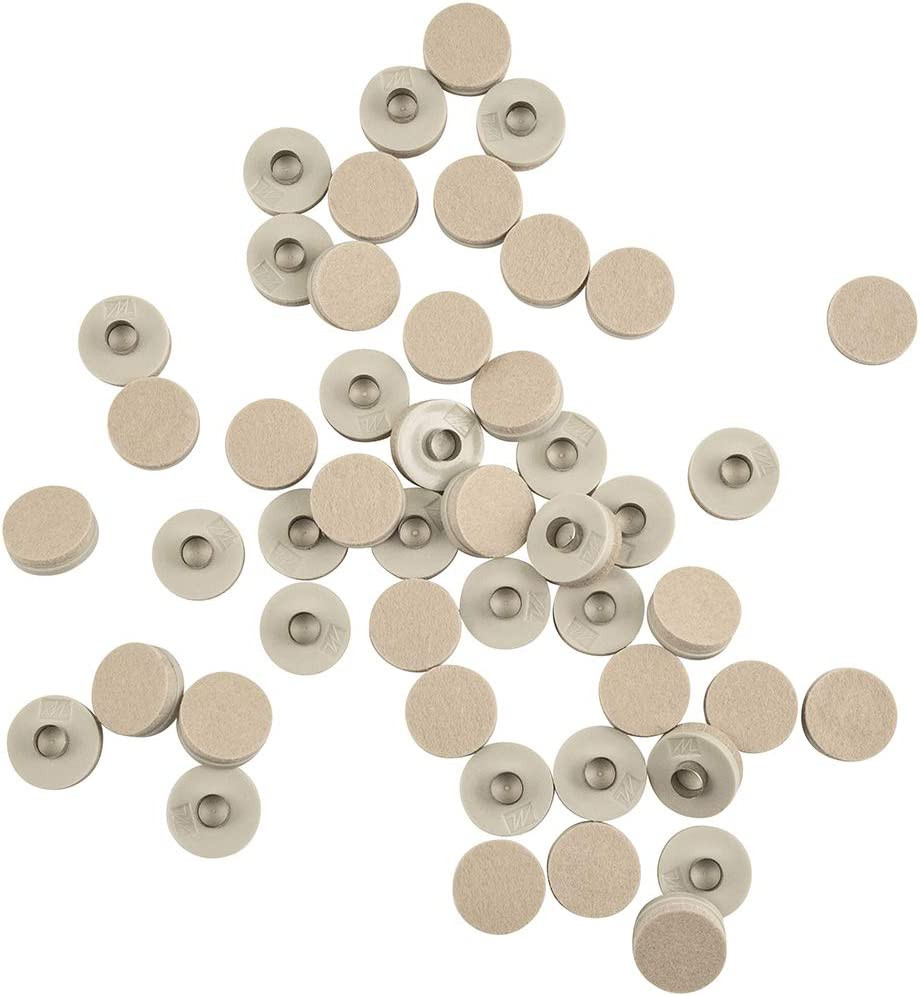 SOFTTOUCH 1″ Round Heavy Duty Felt Pads – 48 Count