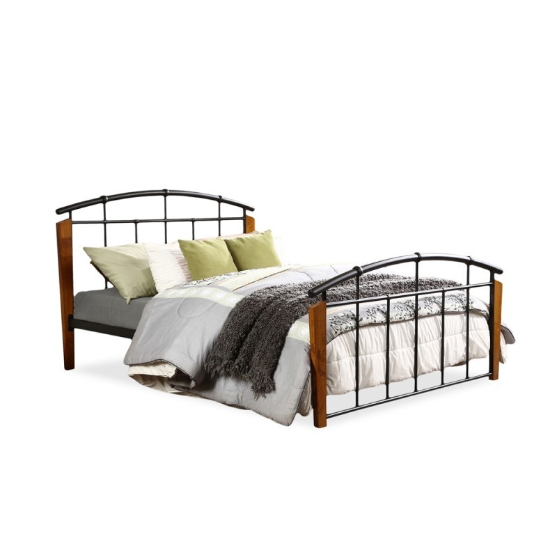 Baxton Studio Optimus TS1092 Queen Platform Wood and Steel Bed Frame – NEW Boxed