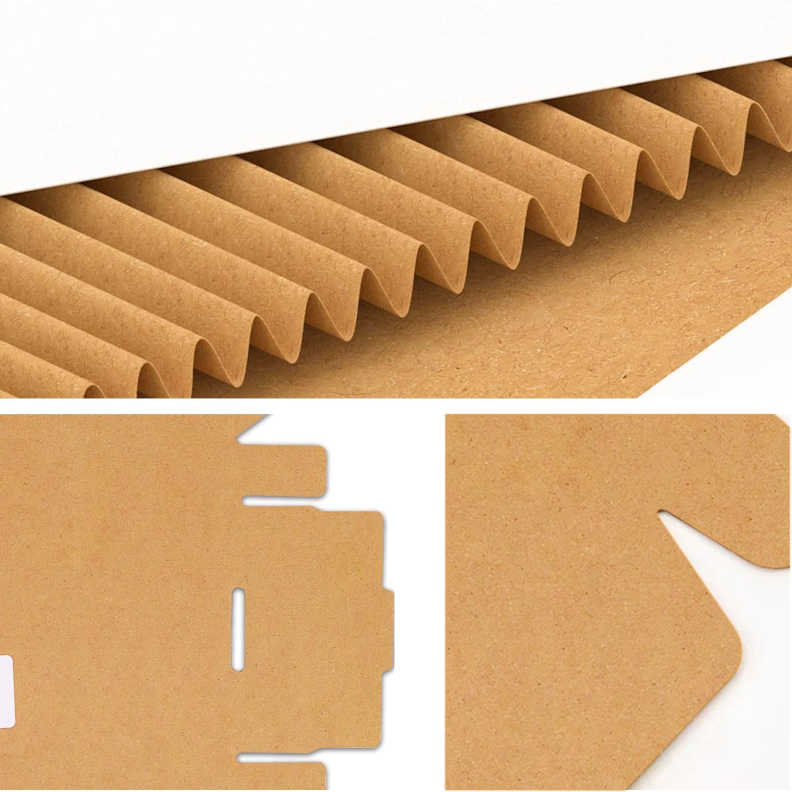 YUNSY 50Pk 4x4x1″ White Corrugated Shipping Mailer Boxes for Small Business