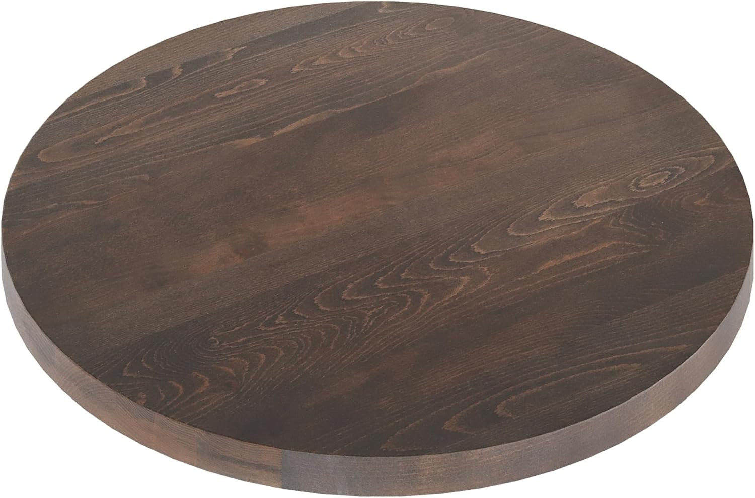 Bennett 30″ Round Dark Brown Beechwood Tabletop – Water Resistant & Scratch Proo