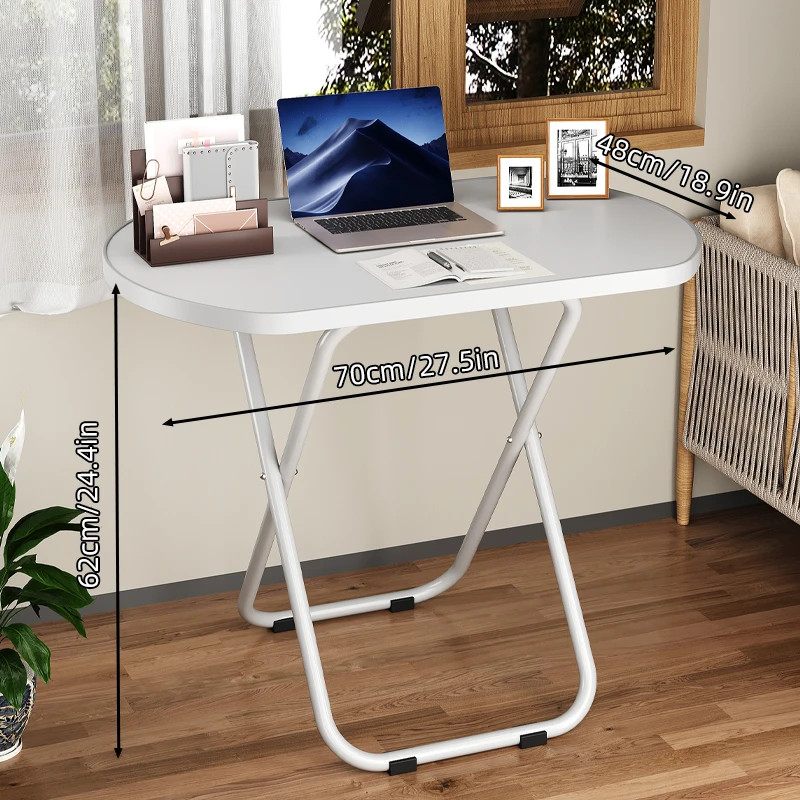 Stable Tray Table with No Assembly Required, TV Dinner Tray for Eating, Foldable