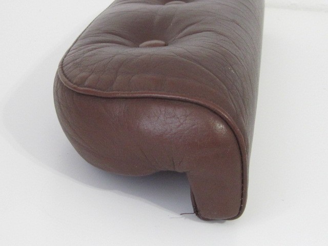 Ekornes Stressless Coco Brown color Leather Arms 1970’s era recliner chair s11