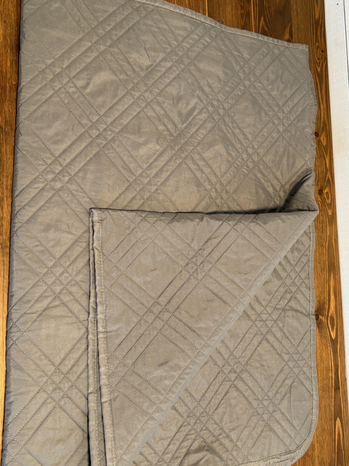 (2) couch cover waterproof gray reversible 30″x54″ & 30″x90″ liteweight fast dry