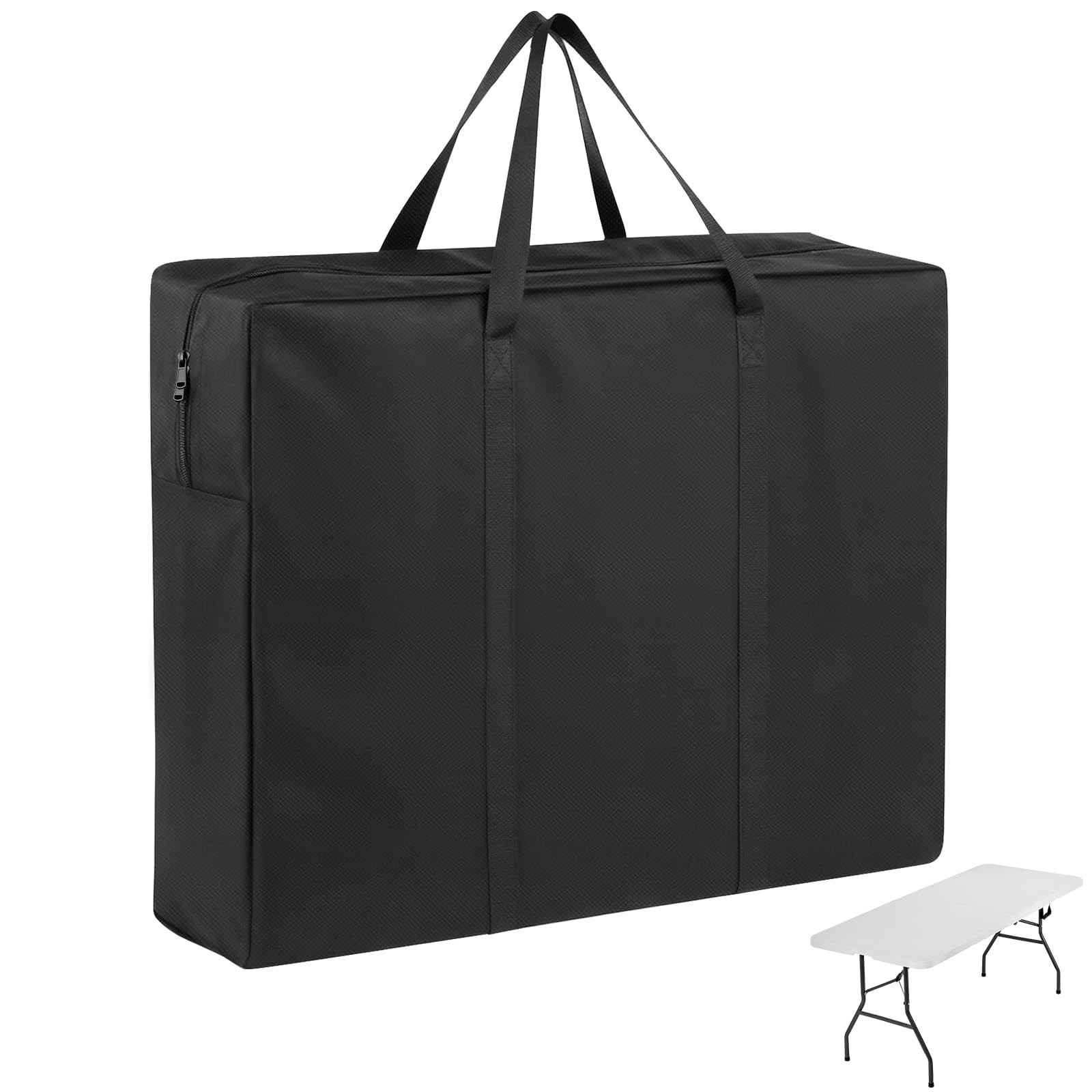 Folding Table Storage Bag 600D Portable Waterproof Fits 6 FT 37×4.5×30 Inch