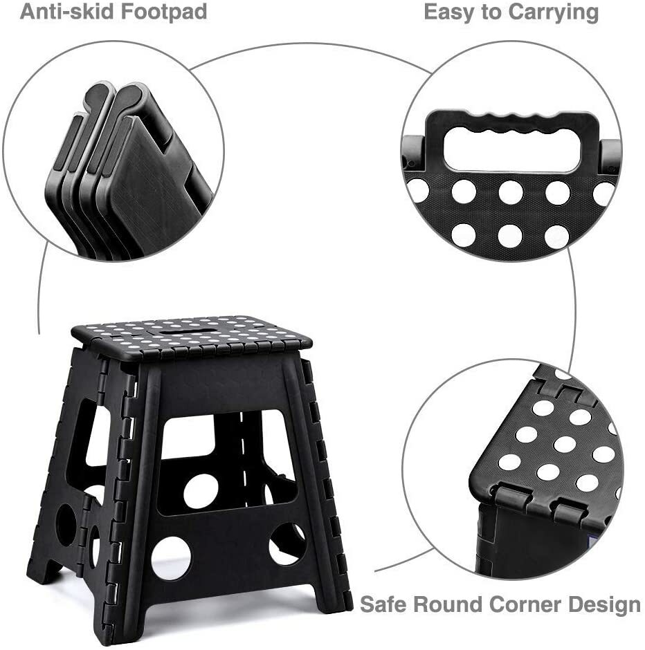 MOTCA 13″Folding Step Stool ,16″Folding Step Stool,Kitchen Stepping Stools
