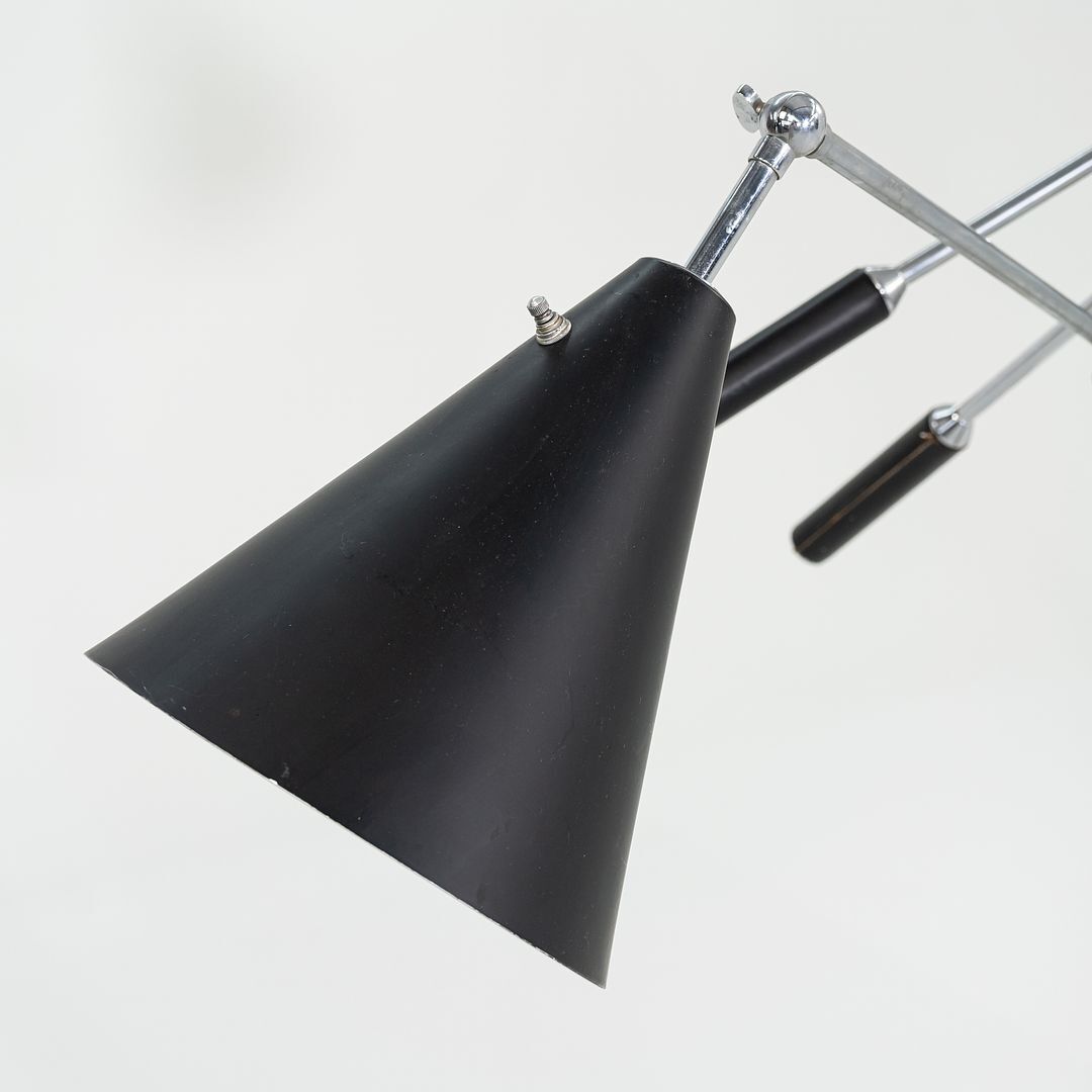 1960s Triennale Floor Lamp Attributed to Angelo Lelli for Arredoluce 82in Height