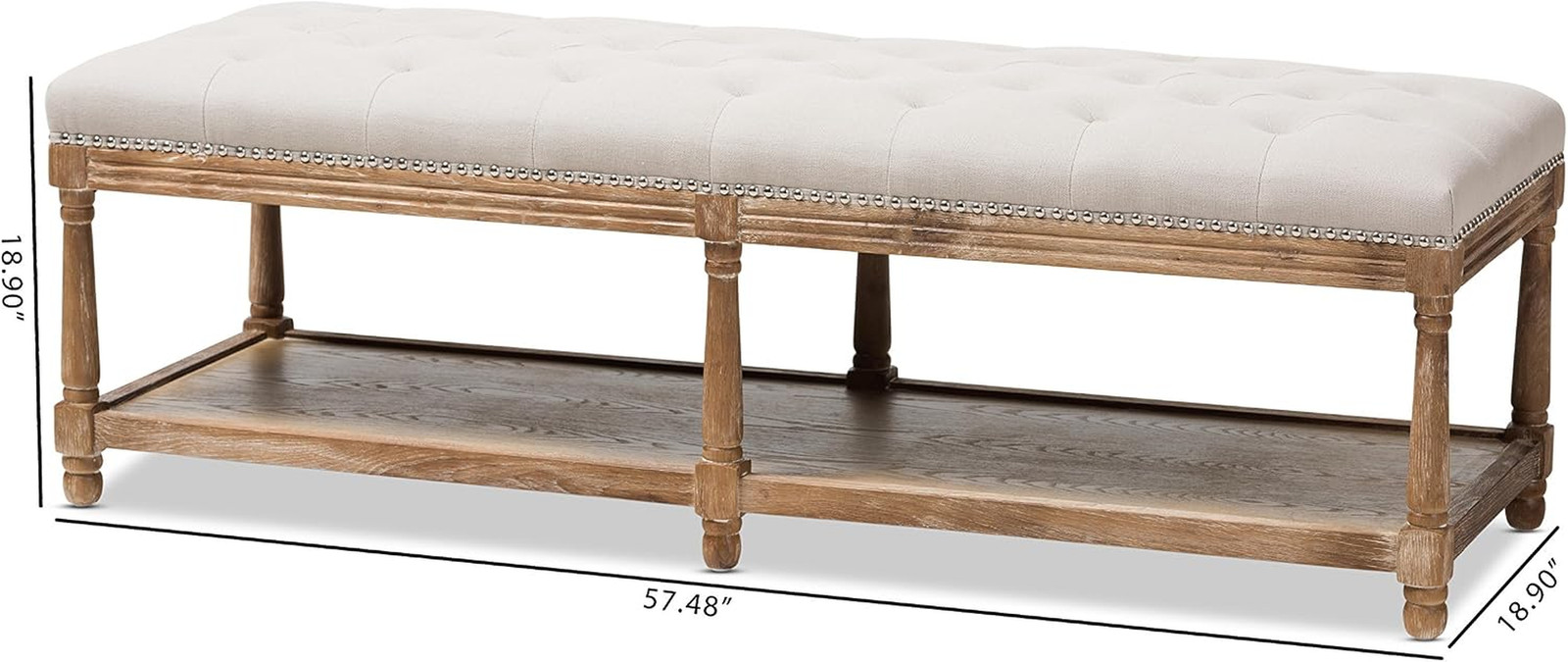 Elegant Toulon Bench for Stylish Home Seating and Décor