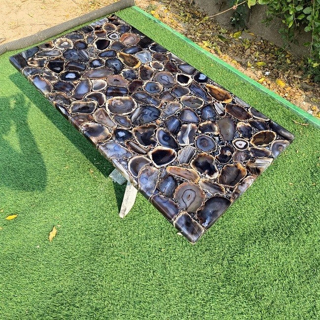 Custom Natural Agate Table Top – Dining, Coffee & Side Table Tops – Fully Custom