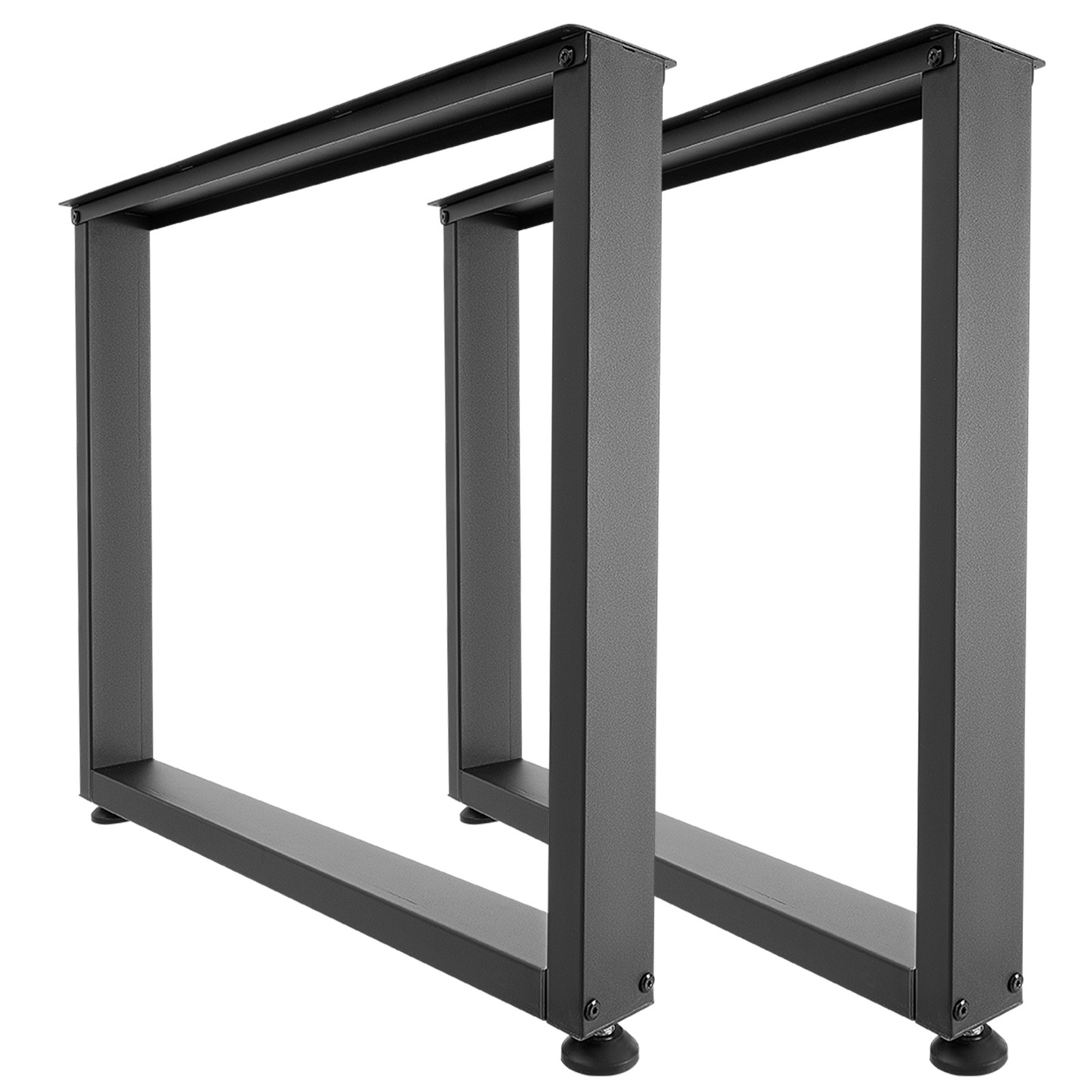 Uimoso Steel Table Legs 29.5 x 35.4 in Square 2204 lbs Durable Set of 2 Black