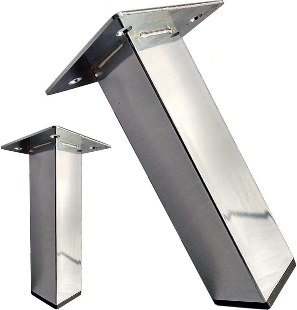 6″ Chrome Metal Furniture Legs [Sofa Legs/Feet] Set of 4
