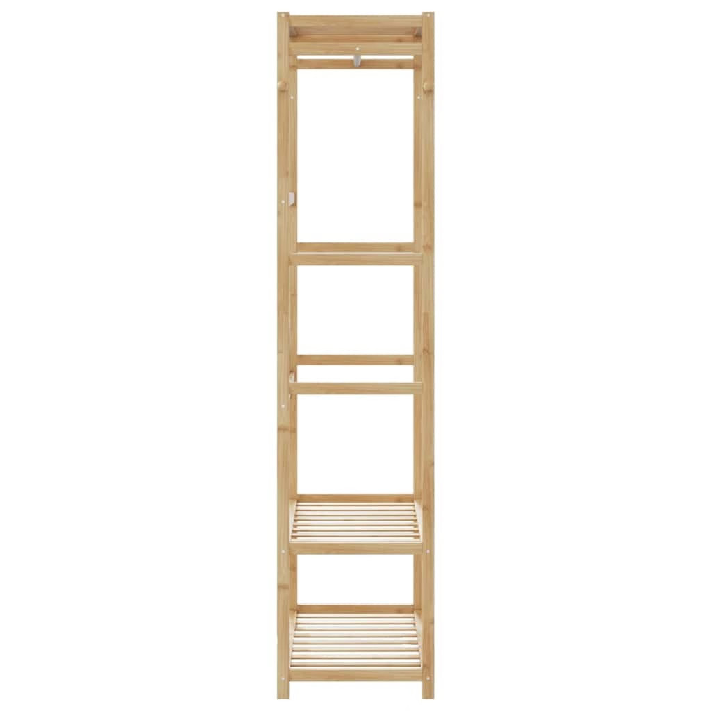 Clothes Rack with Shelves 31.5″x15.7″x68.9″ Bamboo