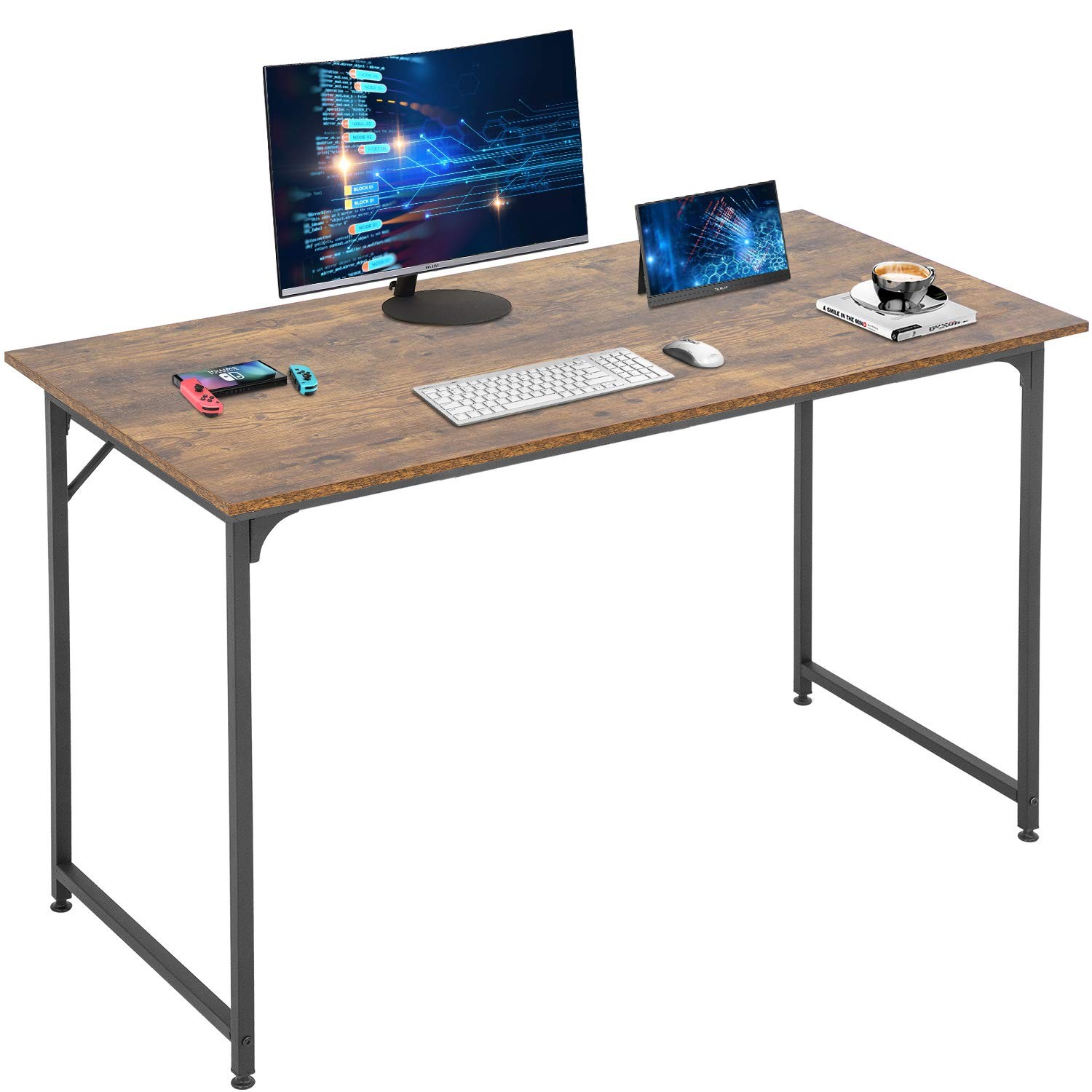 FDW Computer Desk Home Office Desk 47”W x 19”D Gaming Desk Corner Writing Bla…