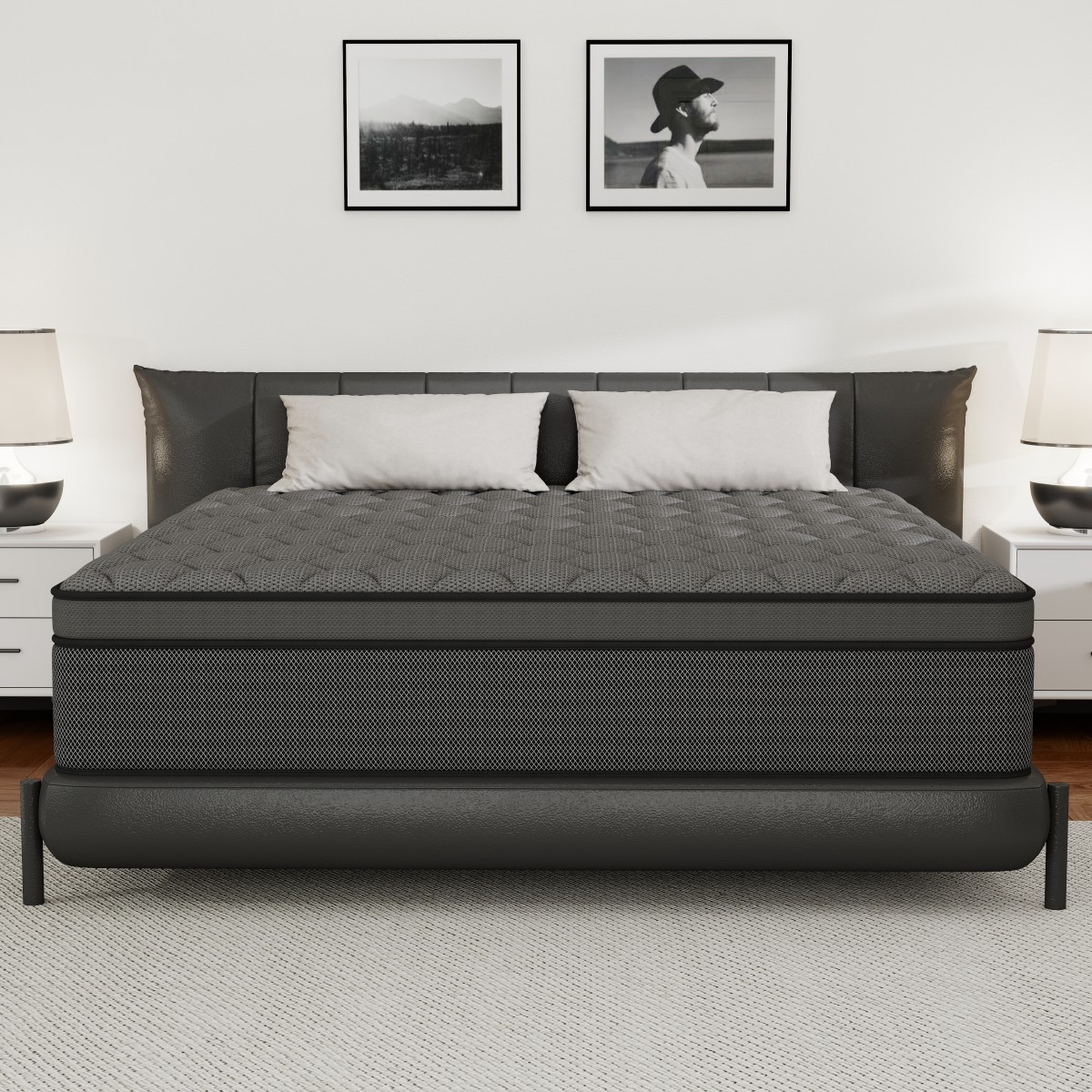 8″/12″/14″ Gel Memory Foam Mattress Pocket Spring Twin Full Queen King in a Box