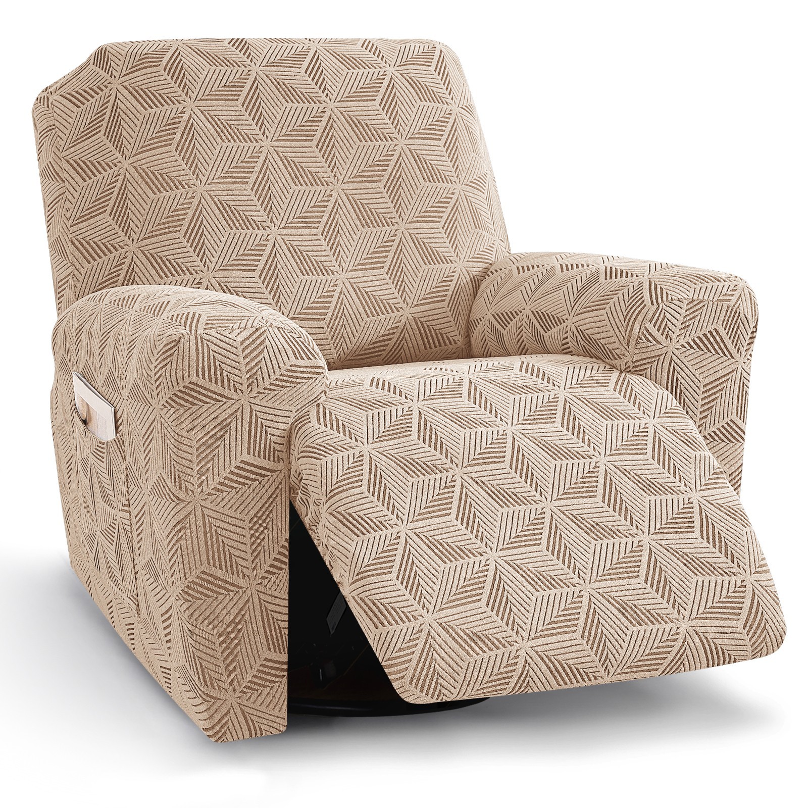 1 Seater Recliner Chair Cover Stretch Armchair Slipcovers Sofa Couch Protector