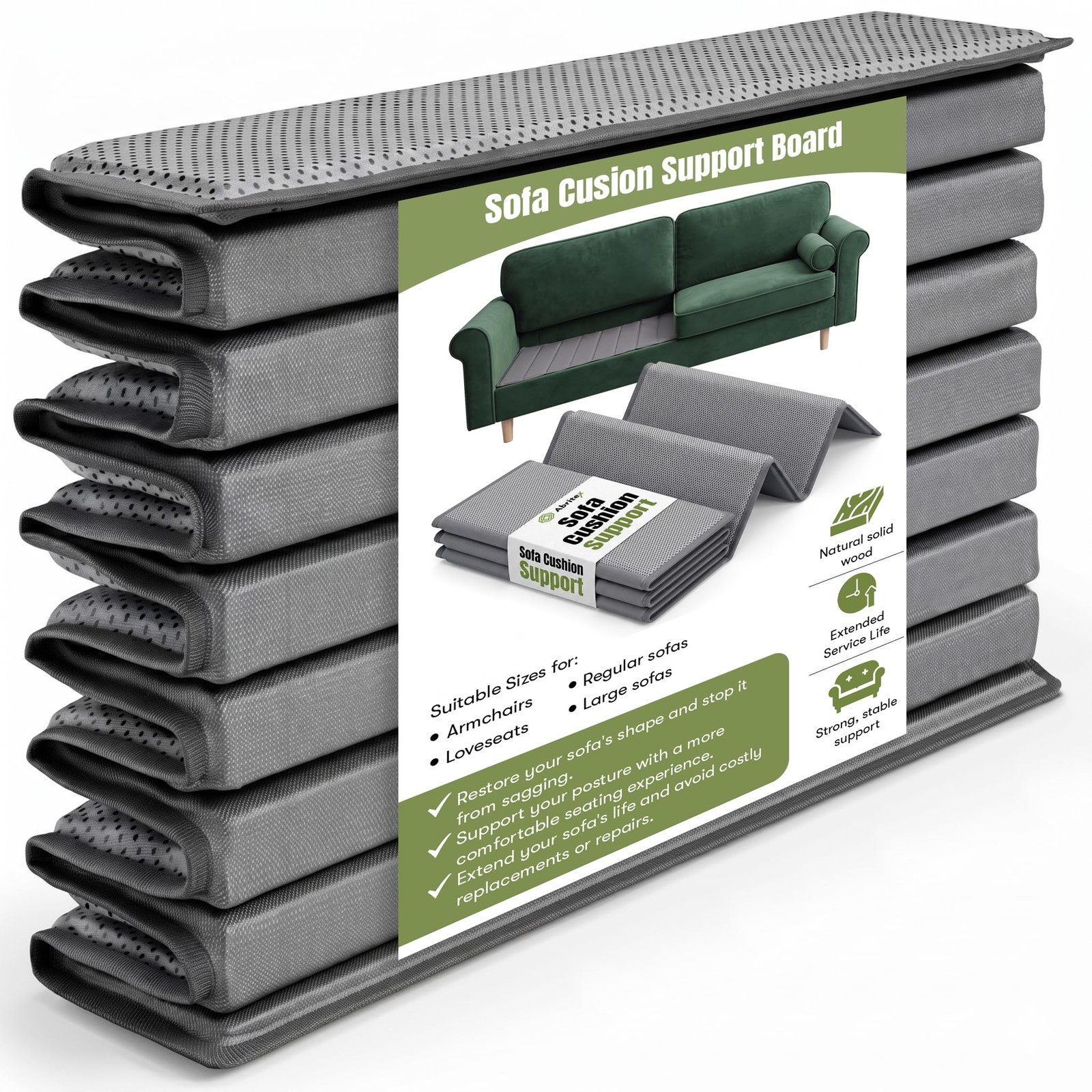 Heavy Duty Couch Cushion Board for Sagging Sofas, Foldable Plywood Under Cush…