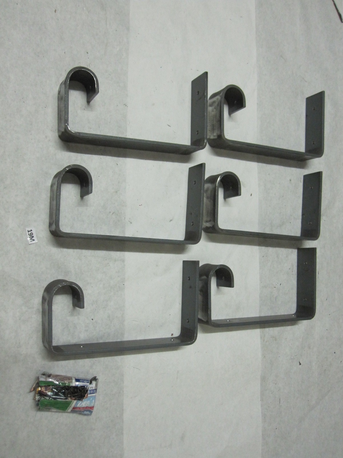 6x Closet Shelf & Rod Brackets Heavy‑Duty Industrial Rustic Modern DIY Open‑Hook