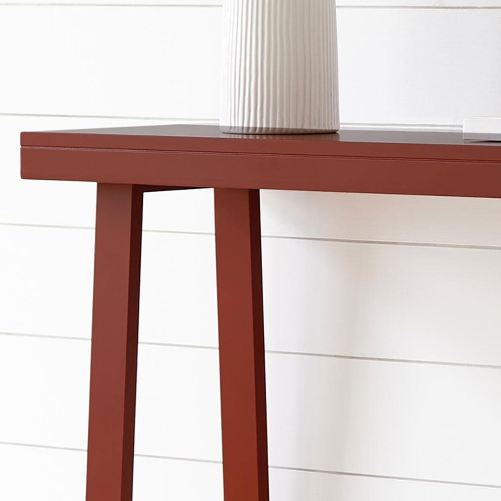 Kings Brand Furniture Console Sofa Table with Storage Shelf, Red, 36 inches