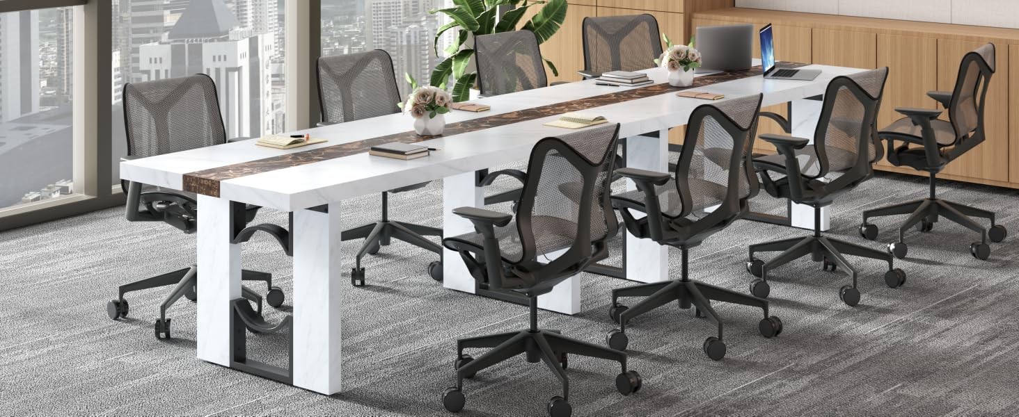 71 Inch Dining Table for 6-8 People, Large Rectangular Kitchen Table with