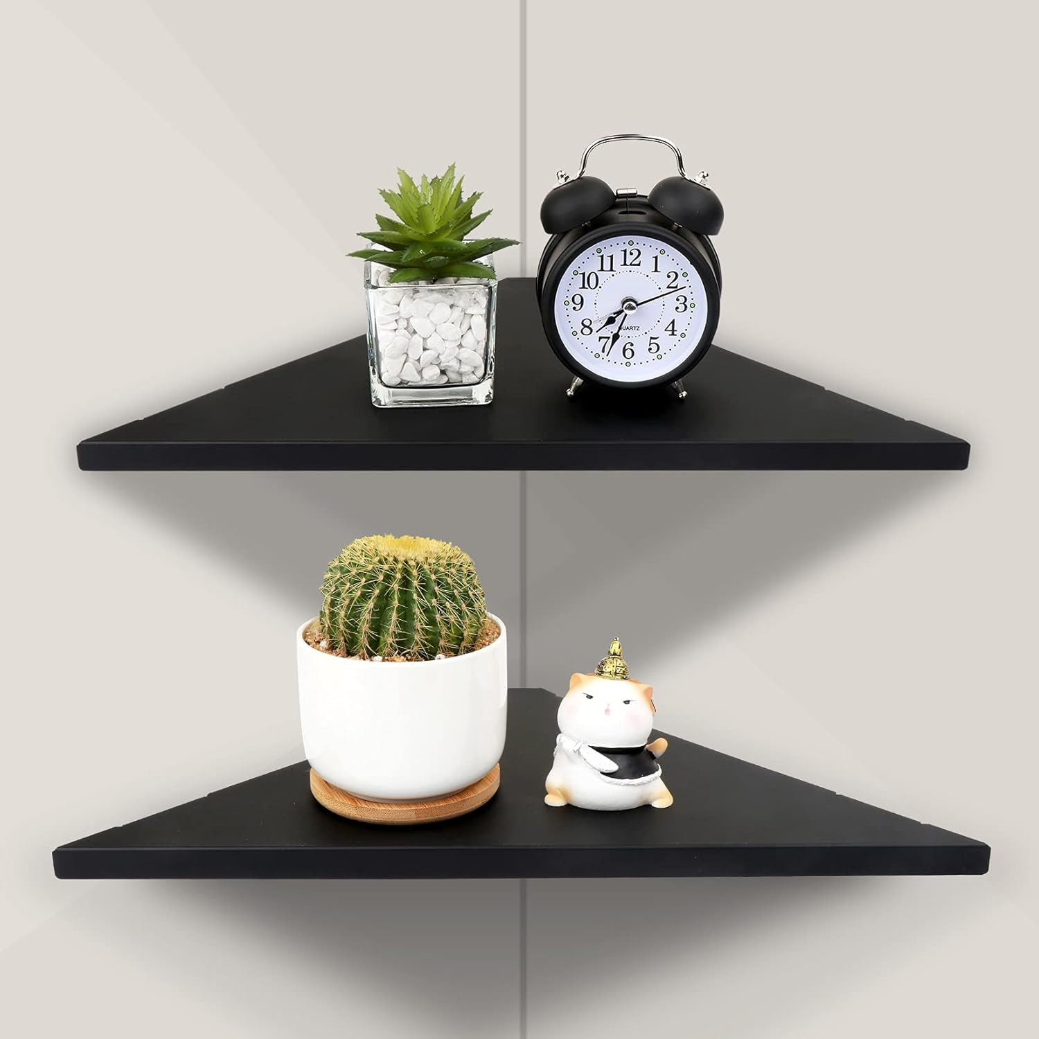 Evron Corner Mounting Shelf,Easy to Install Wall Corner Shelf,Aluminum Material