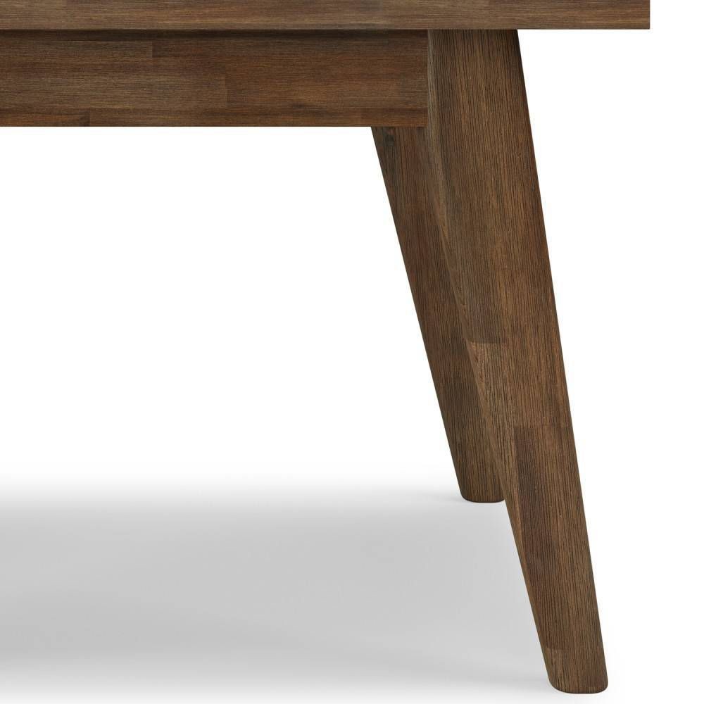 Wright End Table Rustic Natural Aged Brown – WyndenHall: Solid