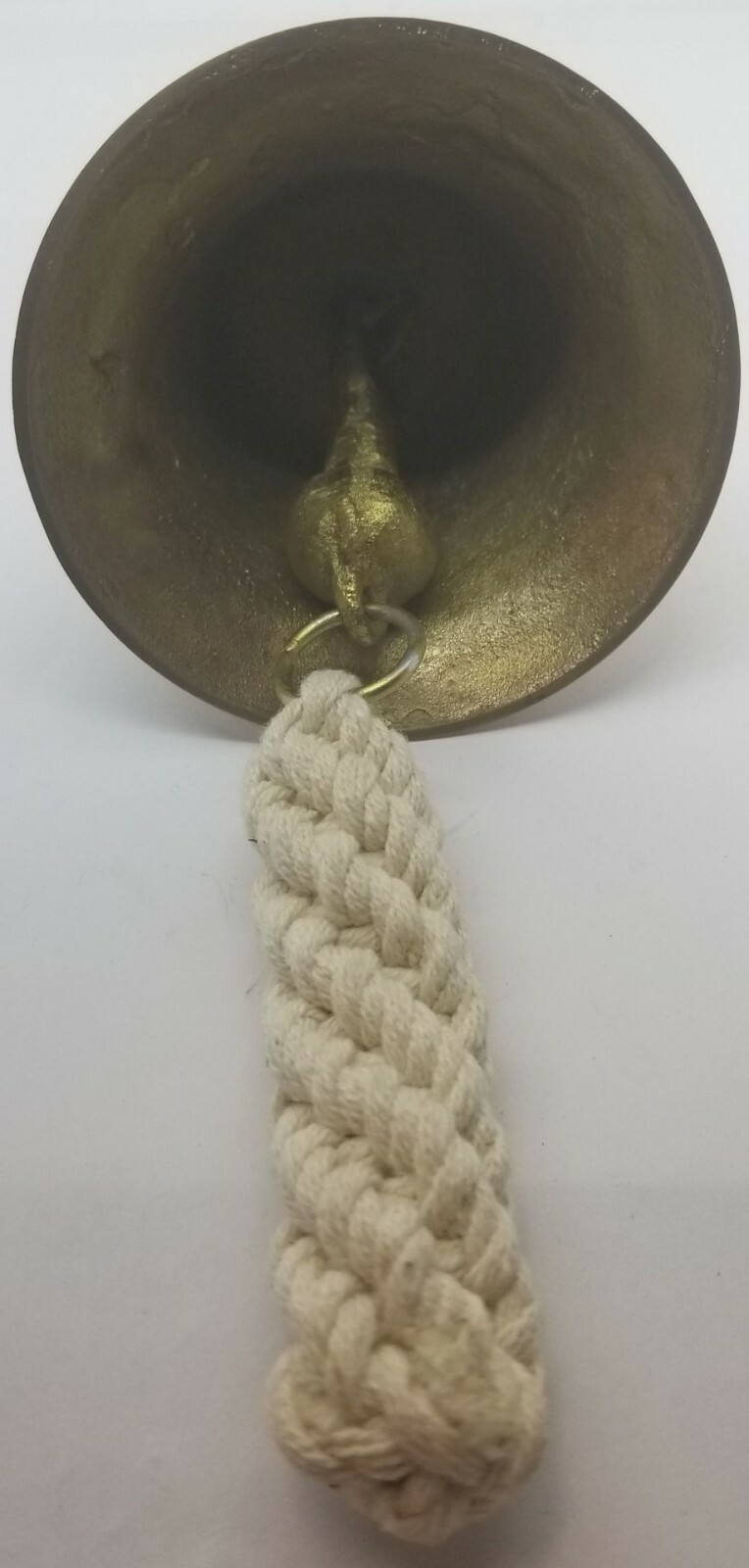 SMALL CAST BRASS Shopkeeper’s Door Bell hanging alert fancy antique vintage old