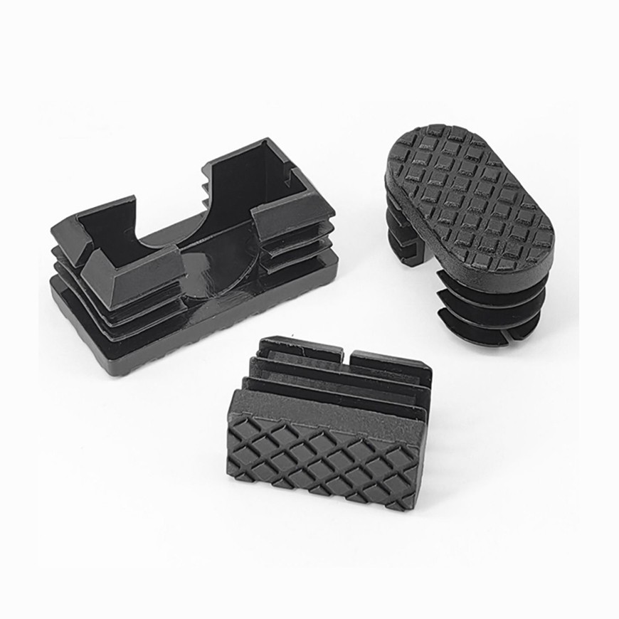 Tube End Caps with Anti-skid Texture Plastic Inserts Plug Bungs Furniture Feet