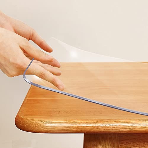 SPLENDEFUL PVC Clear Table Protector – Multisize Thick Transparent Plastic