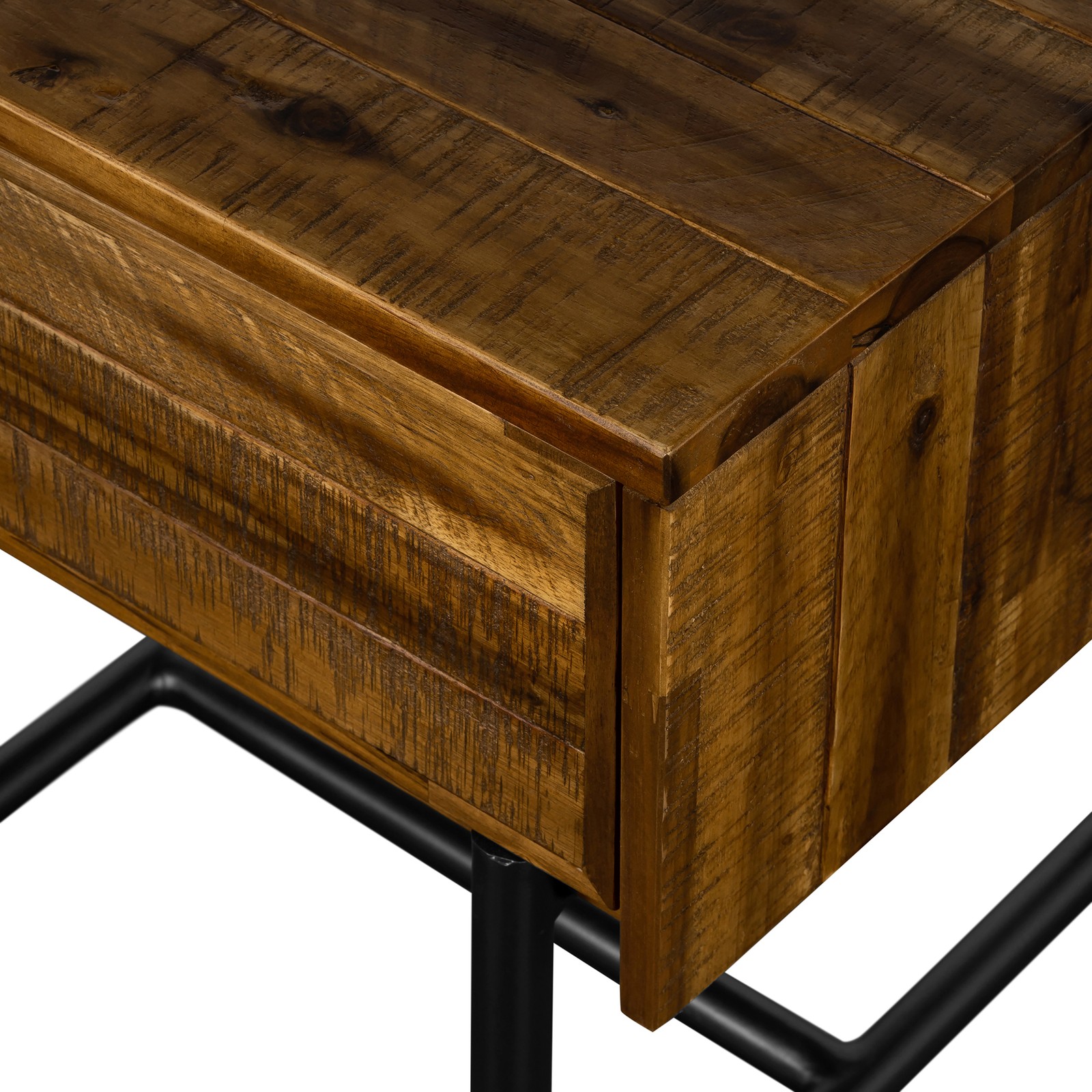 Cusco Rustic Acacia Single Drawer Night stand, Brown Single Box Product