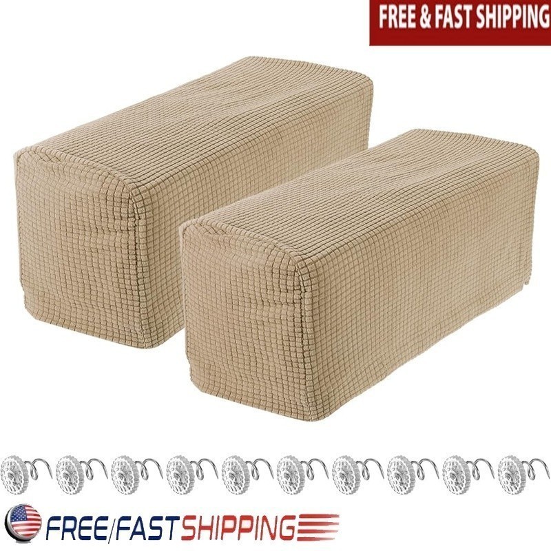 Sofa Armrest Covers Polyester Soft Breathable Slipcovers Easy Care Installation