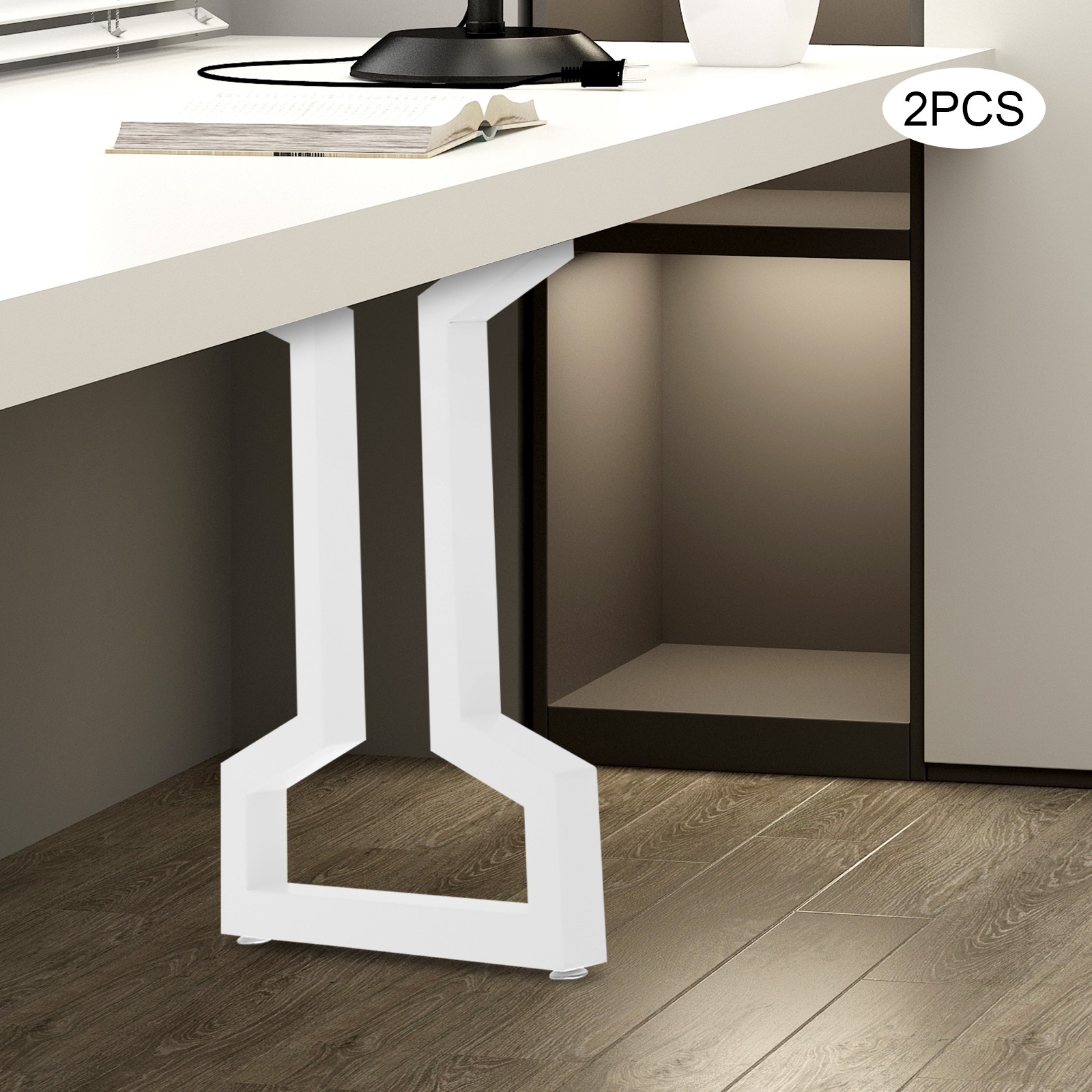 2Pcs Steel Table Supporting Legs Parts Desk Supported Leg Frame Accessories