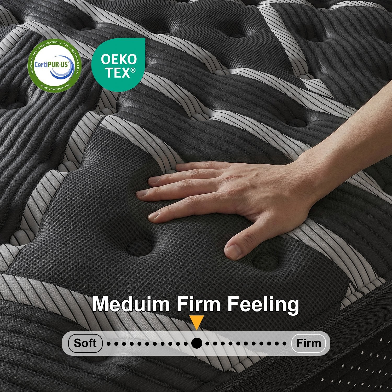 12″ 14″Twin Full Queen King Size Gel Memory Foam Spring Mattress In A Box