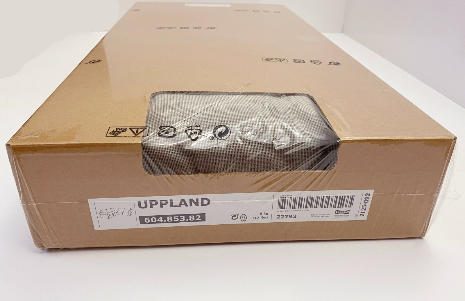 Ikea UPPLAND (4-Seat) Corner Sectional Sofa COVER Totebo Light Beige NEW Sealed