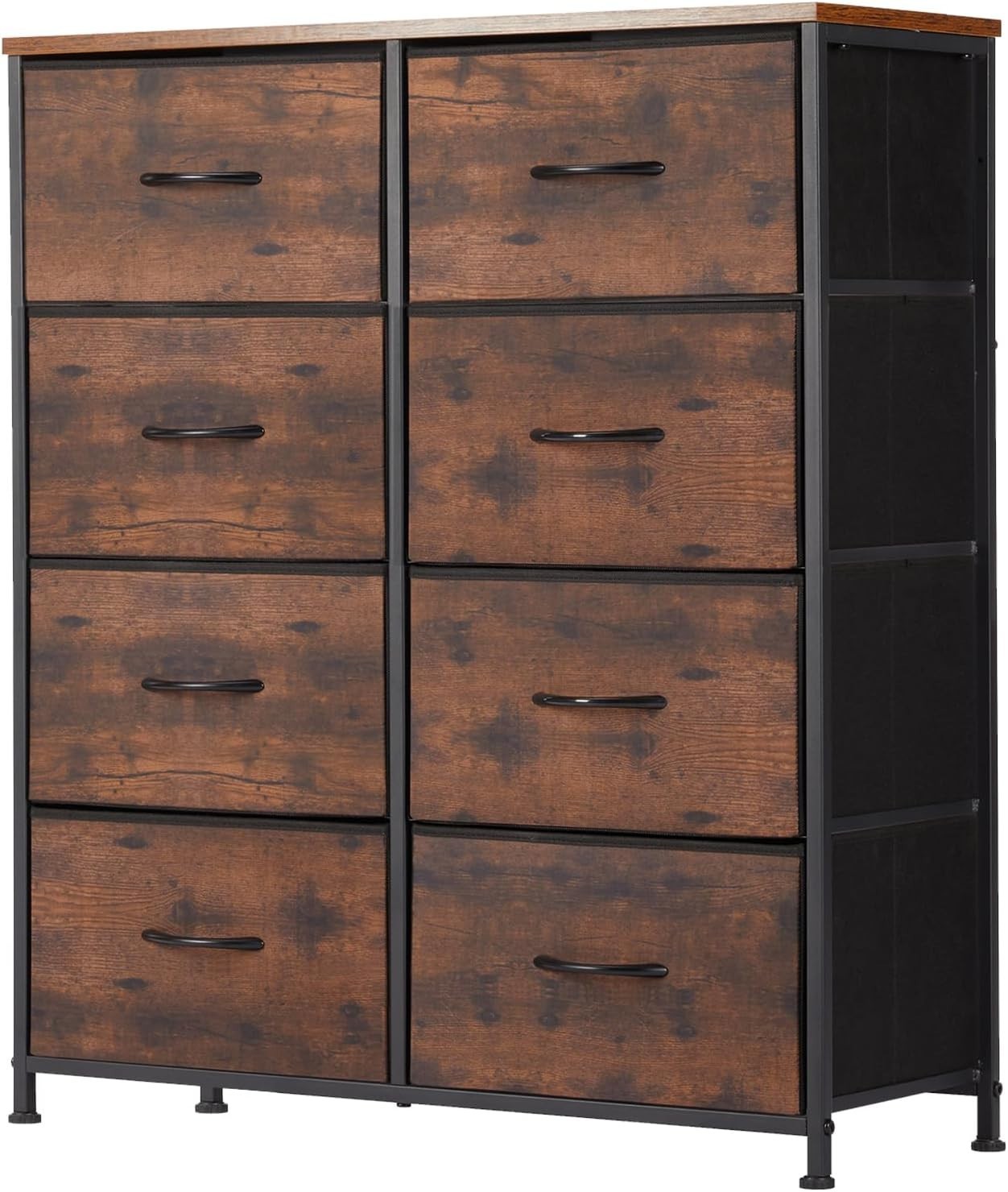 Dresser for Bedroom with 8 Storage Drawers, Large Fabric Storage Tower Organize