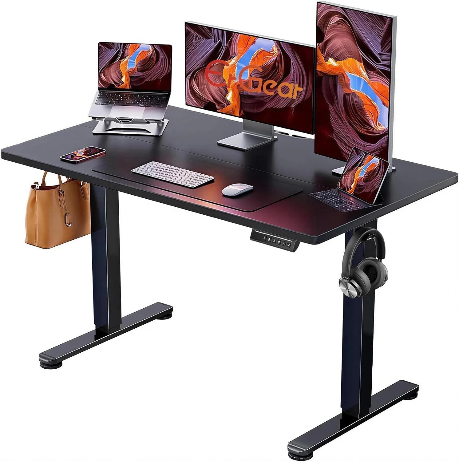 ErGear Height Adjustable Electric Standing Desk, 48 x 24 Inches Sit Stand up Des
