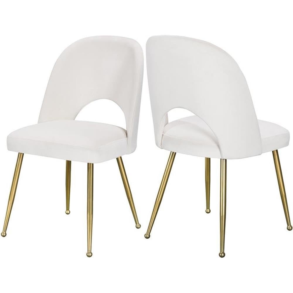 Meridian Furniture Logan Collection Modern | Contemporary Velvet Upholstered