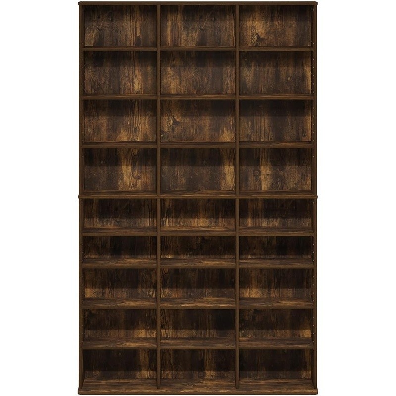 24 Shelf Media Storage DVD Rack Adjustable Organizer DVD CD Blu-ray Games New