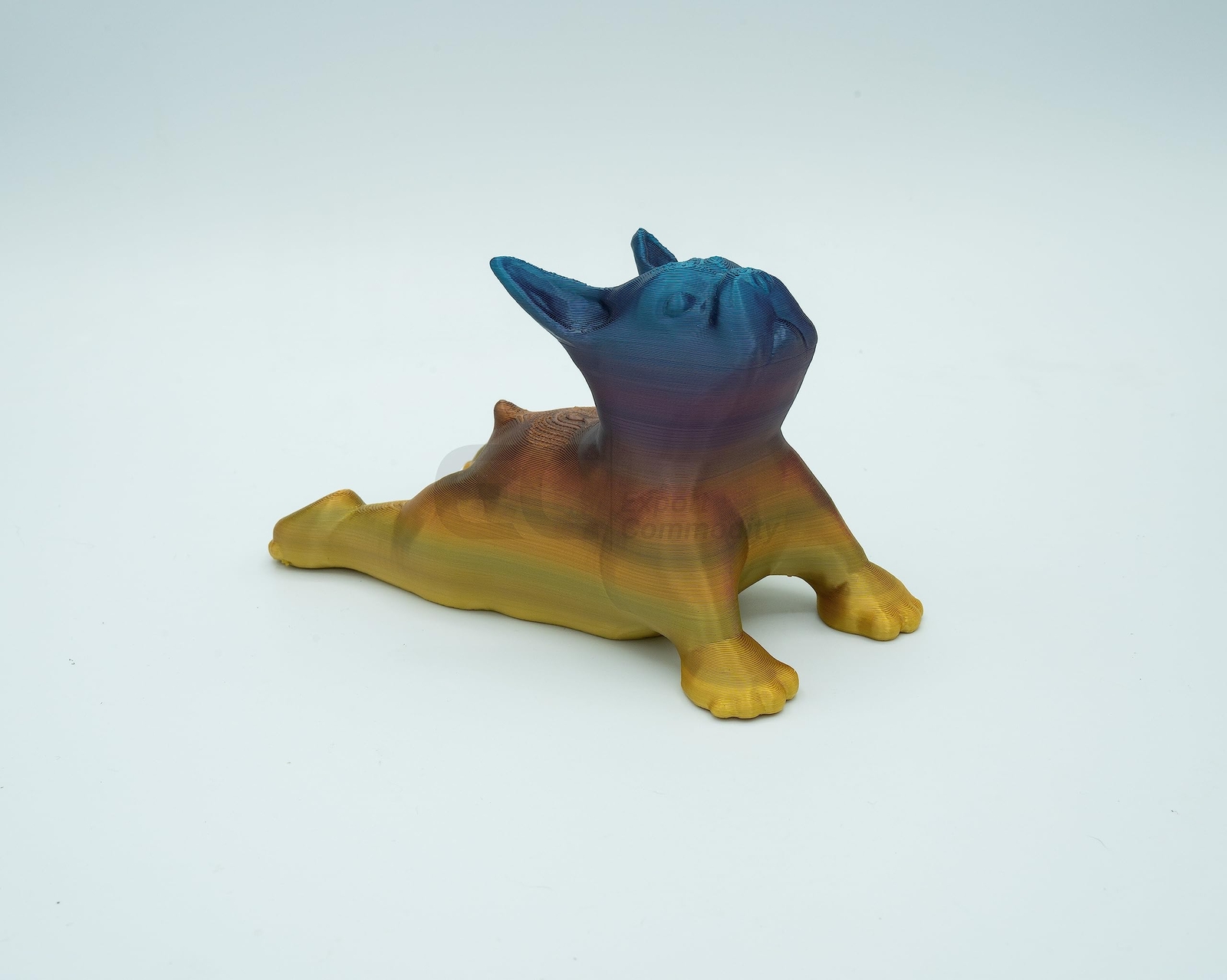 Made in America Yoga Pups in Poses: 3D Printed English Bulldogs Embracing Peace
