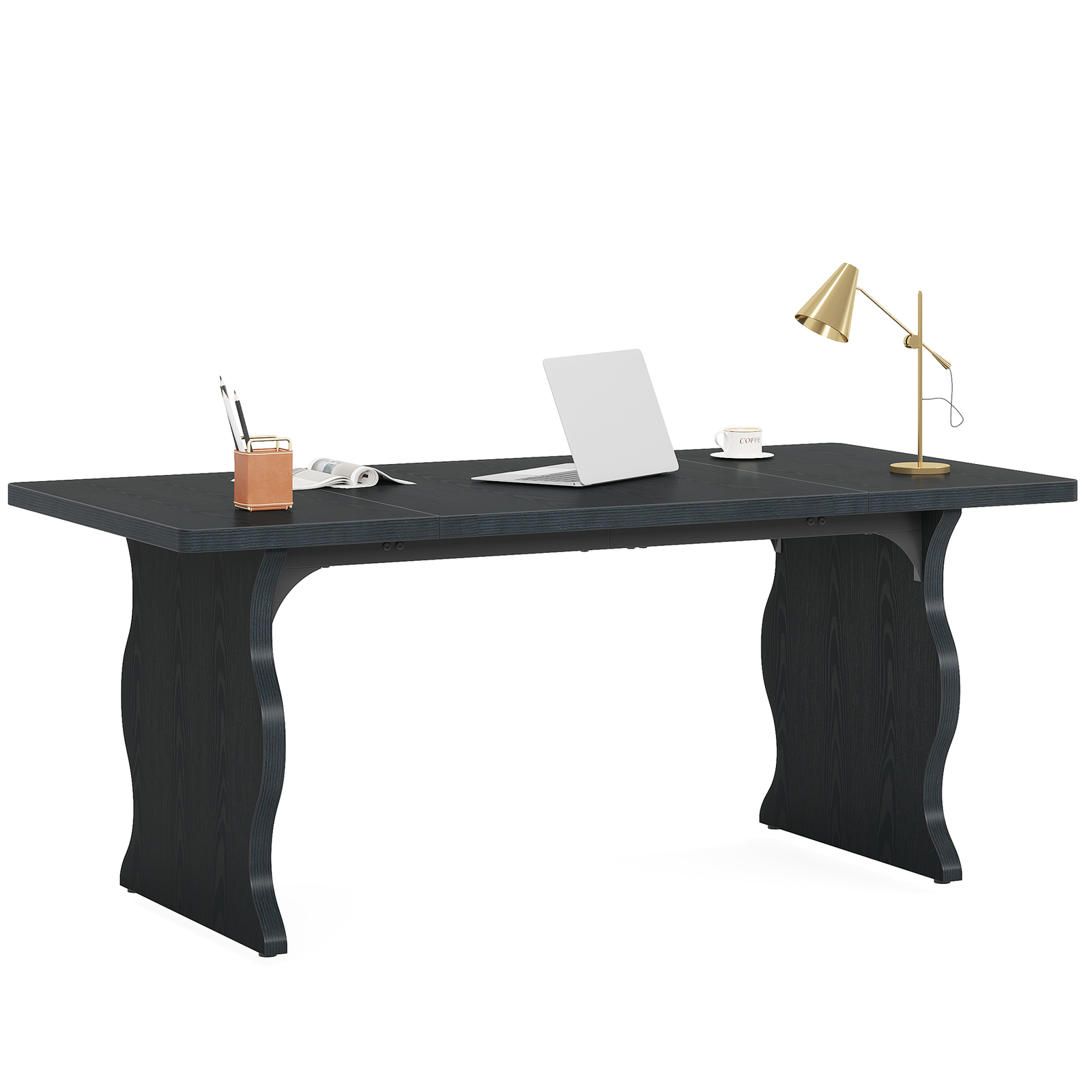 Tribesigns 63 Inches Large Executive Desk Modern Computer Desk for Home Office