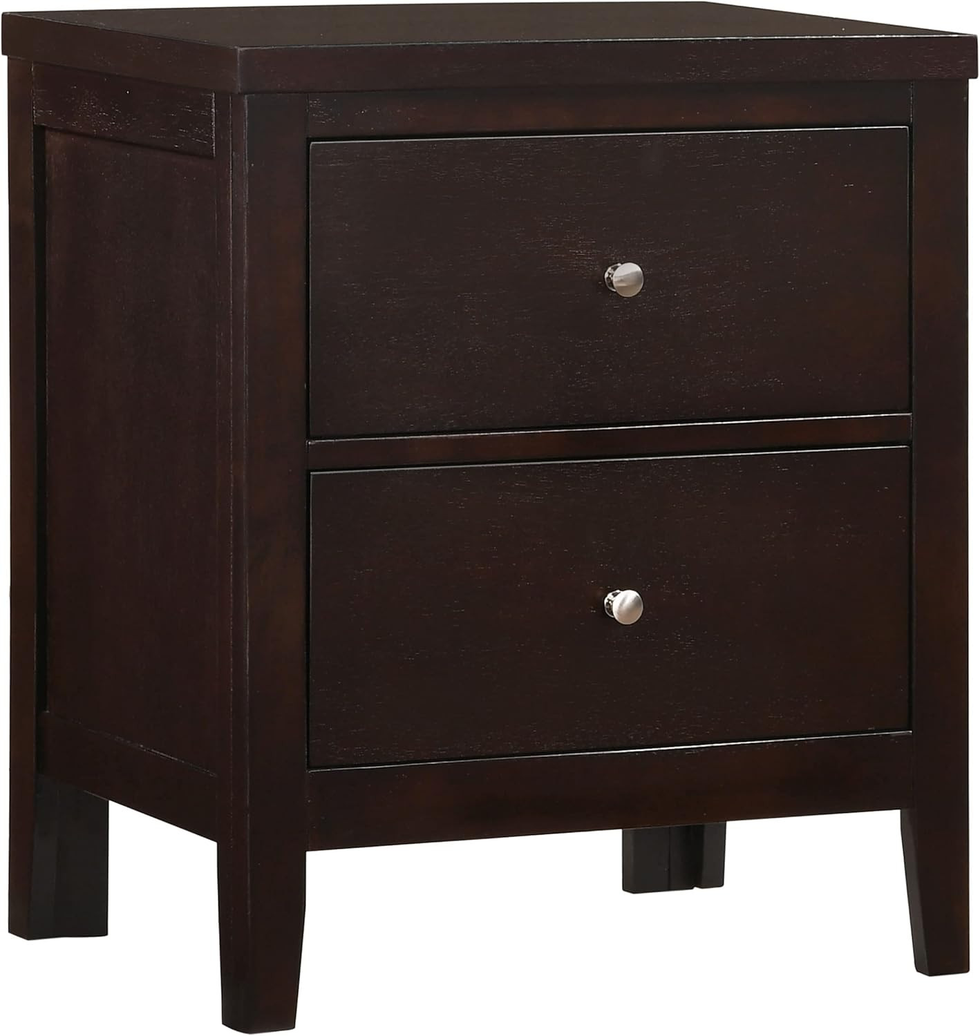 Contemporary 2-Drawer Nightstand in Cappuccino – Coaster Home Furnishings