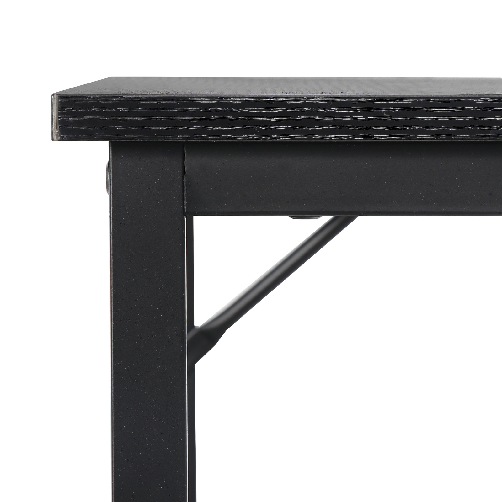 L Shaped Desk Corner Computer Gaming Laptop Table Office Black Workstation Home