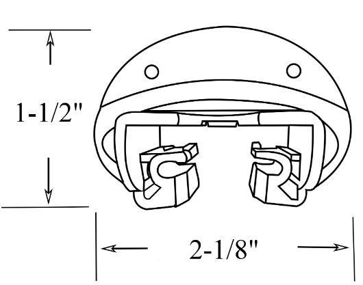 4x Kenlin Rite Trak II Drawer Guide Glide & Stop w/ Screws – Fast Shipping!