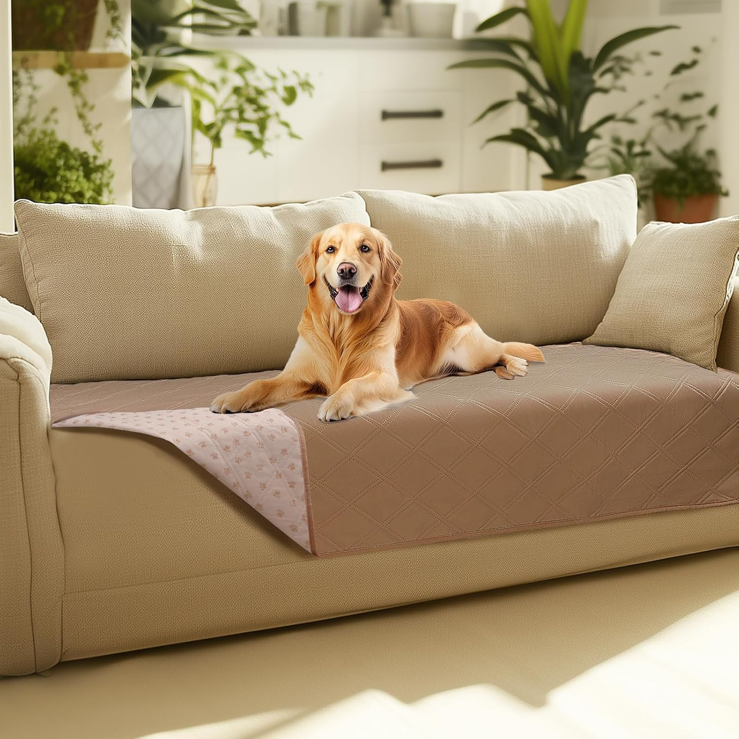Waterproof Couch Cover for Dogs, Non-Slip Pet Sofa Protector | Non-Slip Waterpro