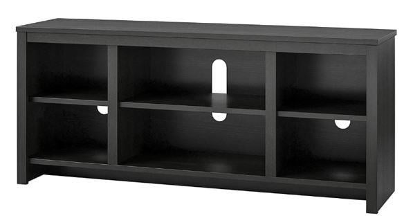 Mainstays Parsons TV Stand for TVs up to 50″ Black Oak Finish Media Console