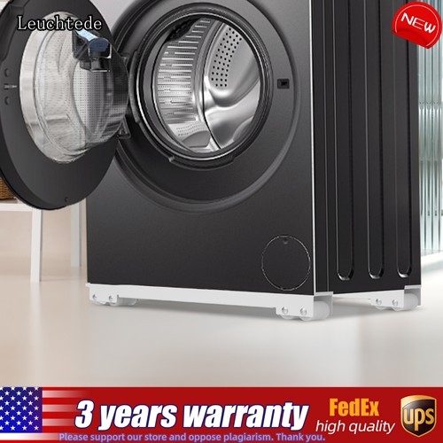 2pcs Extendable Adjustable Washing Machine Stand Movable Furniture Roller Base