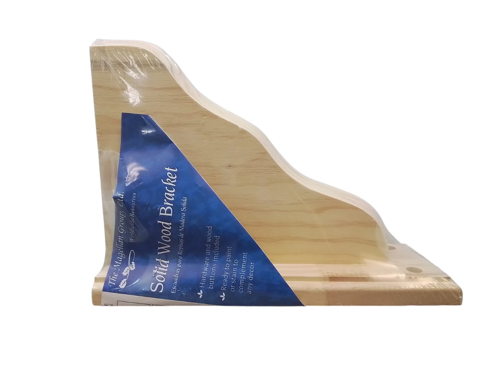 Magellan SCB 10-1/4 in. x 7-1/2 in. 35 lb. Natural Shelf Bracket NEW