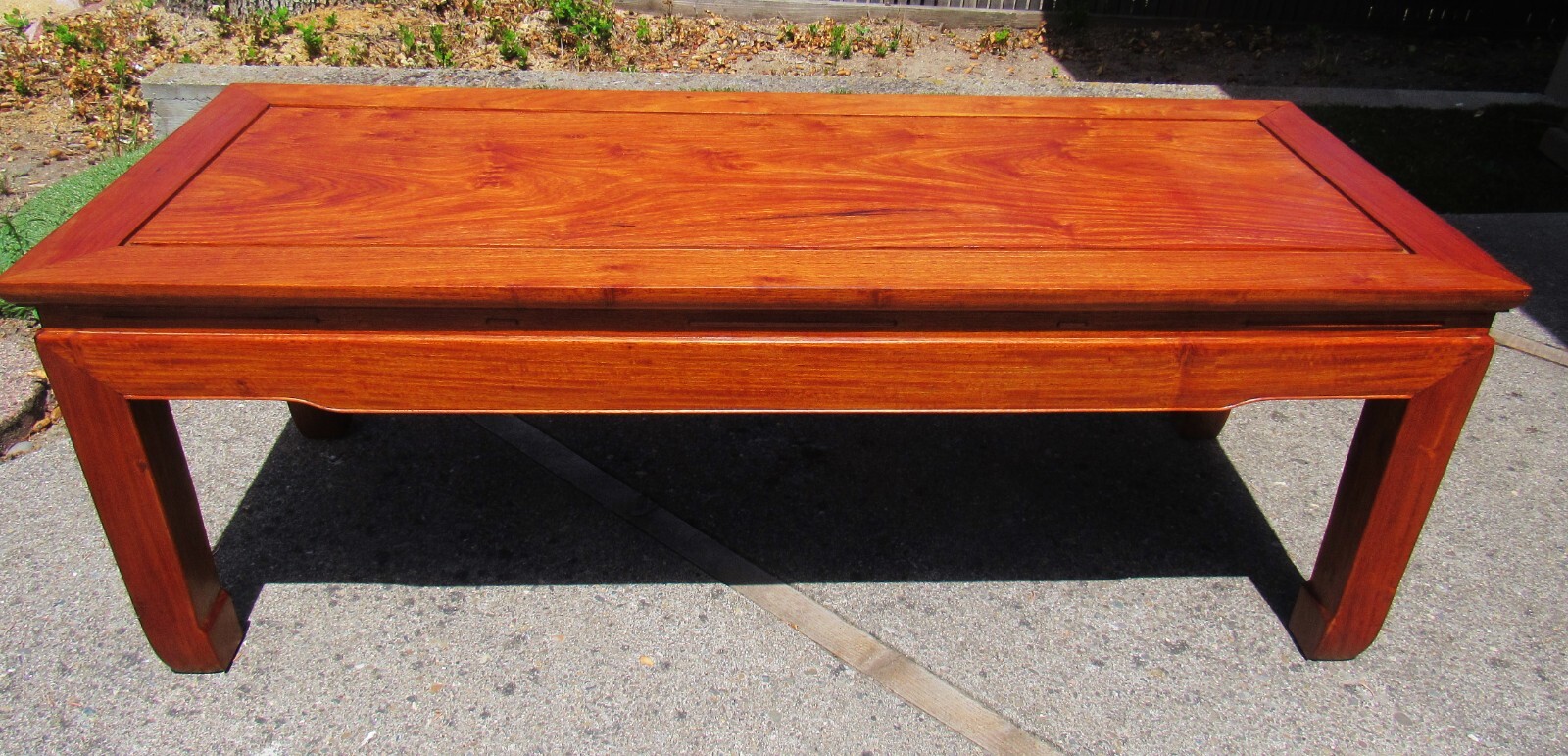 MID CENTURY MODERN TEAK MING STYLE 50S MADE IN HONG KONG SOLID TEAK COFFEE TABLE