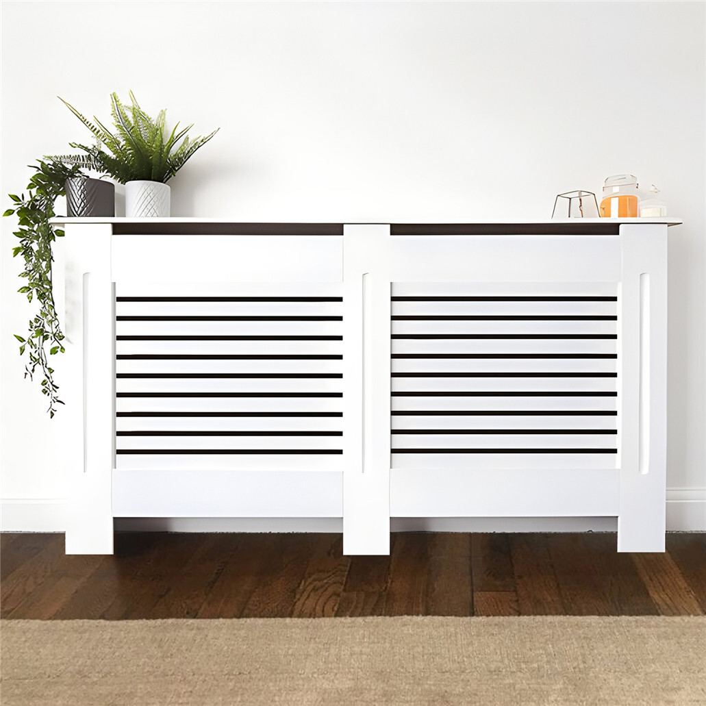 Extra Tall 92CM Radiator Cover MDF Cabinet Grill Shelf Fence Panel Furniture